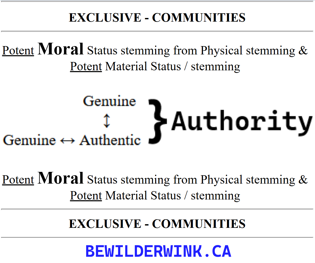 Exclusive - Communities